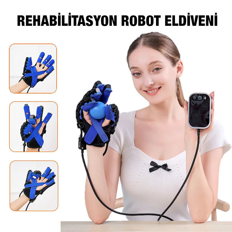 Akıllı Rehabilitasyon Robot Eldiven – Felç Sonrası El Egzersiz ve Fizik Tedavi Cihazı